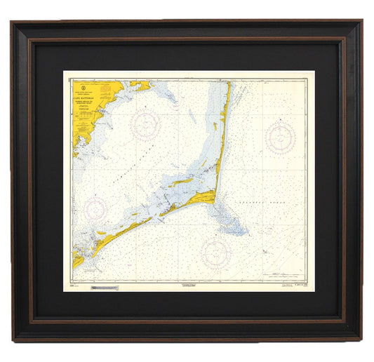 Vintage Outer Banks Nautical Chart 11555 - Cape Hatteras, 1964 Historical Chart. NOAA 11555. Handmade in the USA.