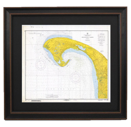 Vintage Provincetown Harbor Nautical Chart 13249. 1968 Historical Chart. NOAA 13249. Handmade in the USA.